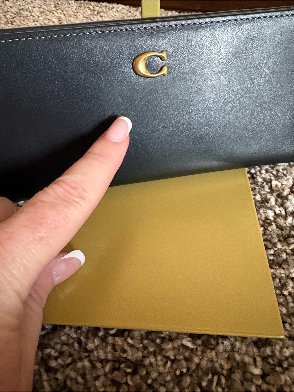 Coach Black Leather Slim Essential Wallet- Long - Picture 5 of 8